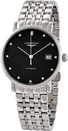Longines Elegant Automatic Black Dial Mens Watch L4.810.4.57.6