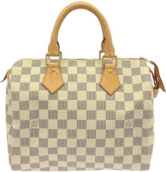 Louis Vuitton Tweedehands Canvas Louis Vuitton tassen - Dames - Vintage Handtas - Beige - ONE Size - Vintage