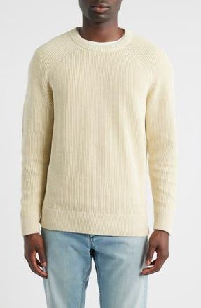 Nn.07 Jacob Cotton Rib Sweater in Ivory at Nordstrom Rack, Size Xx-Large