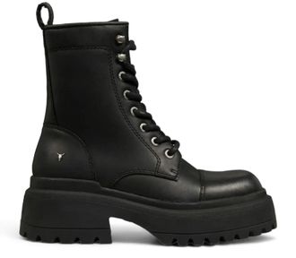 Windsor Smith Leather Chunky Combat Boots - Destroy