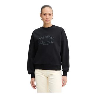 Iceberg Felpa con Applicazioni - - Sweatshirts & Hoodies - Donna - Nero - M