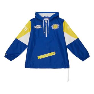Mitchell & Ness x NBA Team Origins Anorak Quarter-Zip Pullover Hoodie Royal Golden State Warriors OJPO5033-GSWYYPPPROYA