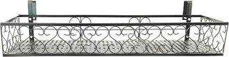OEM &Eacute;tag&egrave;re &Agrave; Fleurs Suspendue En Fer Avec Crochets, Support Pour Pots De Fleurs De Balcon, 1 Nivel