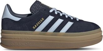 adidas Womens Originals Gazelle Bold - Shoes Night Indigo/Crystal Sky/Gold Met Size 10.5