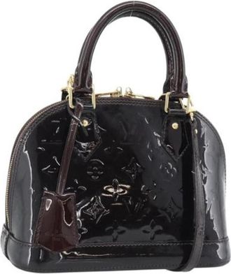 Louis Vuitton Pre-owned Vintage Patent Leather Hand Bag - Dames - Vintage Handtas - Paars - ONE Size - Leer - Vintage