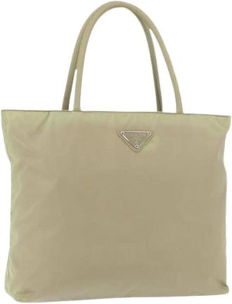 Prada Pre-owned Tote Bags, female, Green, Size: ONE SIZE Pre-owned Vintage Tote Bag
