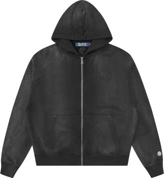 Billionaire Boys Club Felpa con cappuccio e zip Washed Small Arch Logo - - Sweatshirts & Hoodies - Uomo - Nero - M