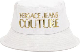 Versace Jeans Couture Logo Bucket Hat - Dames - Hoeden - Wit - M - Accessoires