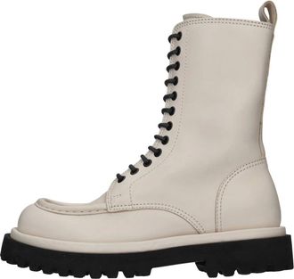 Officine Creative Schoenen, Dames, Beige, 40 EU, Lace-up Boots