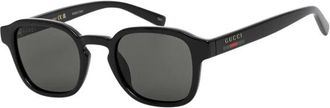 Gucci Zonnebrillen - Heren - Zonnebrillen - Zwart - 49 MM - Accessoires