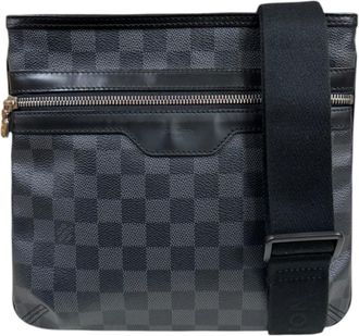Louis Vuitton Damier Graphite Black Gray Damier Graphite Shoulder Bag (Pre-Owned)