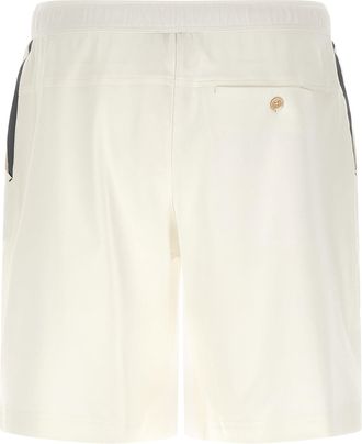 Brunello Cucinelli Mens White Cotton Bermuda Shorts
