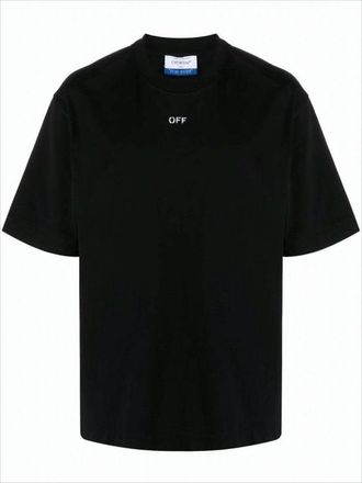 Off-white Relaxed-Fit Black T-Shirt With Minimalist Logo