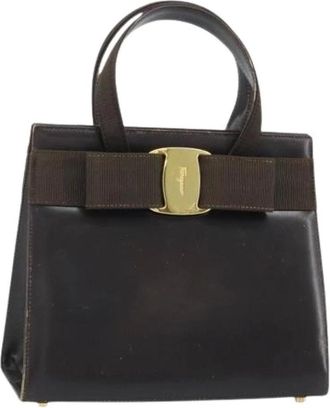 Ferragamo Pre-owned Handbags, female, Brown, Size: ONE SIZE Pre-owned Hand Bag