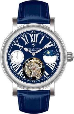 Christian Van Sant Tourbillon X Limited Edition Blue Dial Mens Watch CV0999