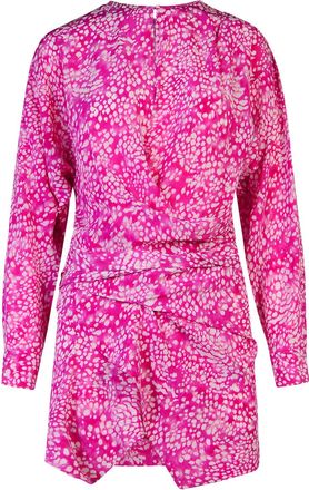 Isabel Marant Isabel Marant Habla Dress In Fuchsia Silk Blend