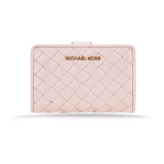 Michael Kors Wallets & Cardholders, female, Pink, Size: ONE SIZE Woven Leather Wallet