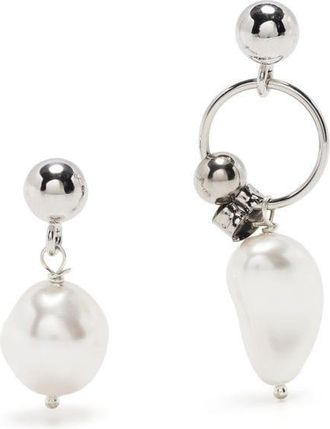 Justine Clenquet Laura drop earrings - women - Palladium - One Size - Silver