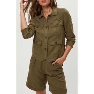 Michael Stars Nash Linen Blend Jacket in Caper at Nordstrom, Size X-Small
