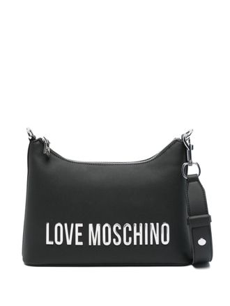 Love Moschino Schoudertas met logo - Zwart