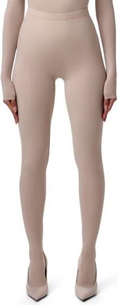 Naked Wardrobe Closed Toe Leggings in Taupe at Nordstrom, Size X-Small