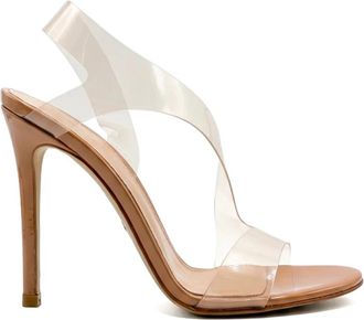 Gianvito Rossi Metropolis 105 Sandal - Dames - Sandalen met hakken - Roze - 37 EU - Leer - Schoenen