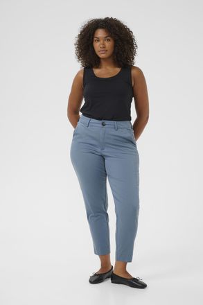 Kaffe Curve Casual broek KCleana Regular fit blue