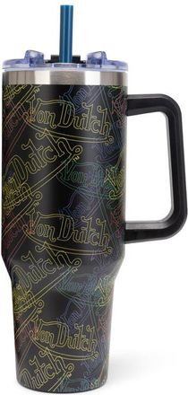 Von Dutch 40oz Double Walled Insulated Stainless Steel Tumbler in Neon Logo at Nordstrom