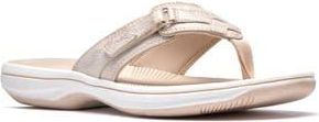 Clarks Breeze Sea Thong Sandal in Soft Gold at Nordstrom Rack, Size 12
