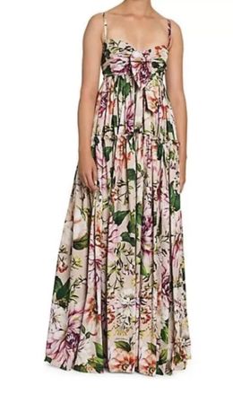 Dolce & Gabbana Floral Tiered Maxi Dress Size XL