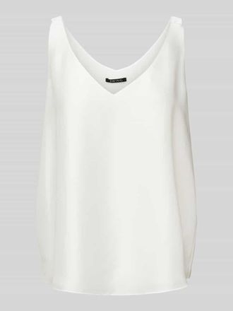 Swing Blusentop mit V-Ausschnitt in Offwhite, Größe 36