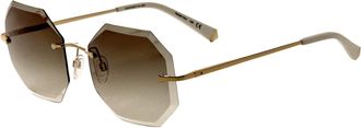Kate Young for Tura Womens 59mm Gold Sunglasses