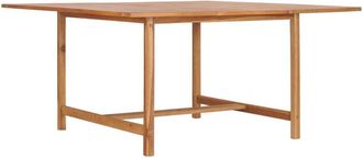 vidaXL Garden Table 150x150x76 cm Solid Teak Wood vidaXL