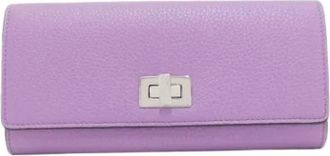 Fendi Pre-owned Wallets, female, Purple, Size: ONE SIZE Pre-owned Long wallet (bi-fold)