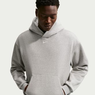 Nike Mens Solo Fleece Pullover Hoodie in Grey | IX1926-063