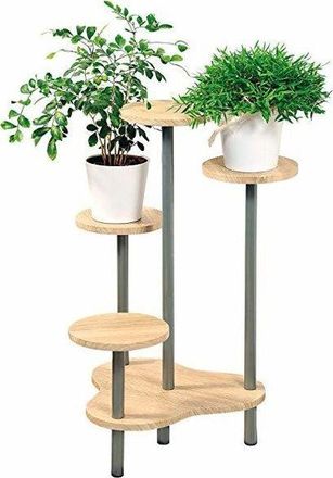 AC-D&eacute;co Kesper Soporte Para Flores Marr&oacute;n Dise&ntilde;o Moderno 72,5 Cm