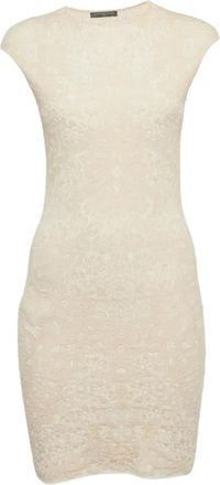 Alexander McQueen Abito con effetto jacquard - Toni neutri