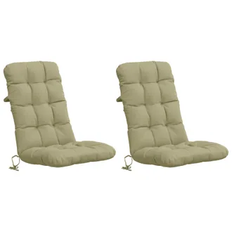 vidaXL Cojines Para Sillas De Respaldo Alto En 2 Piezas Vianen 2 Pcs Vidaxl