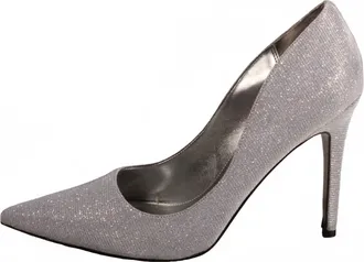 Nina Womens Brit Pump In Silver Manhattan