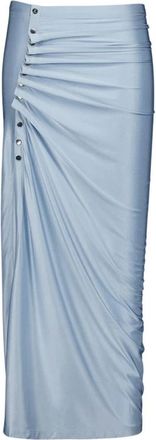 Paco Rabanne Dames, Rokken, Blauw, Maat: M Polyamide