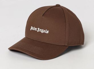 Palm Angels Cappello in cotone con logo ricamato