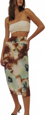 Free People Sunset Mesh Maxi Skirt In Multi