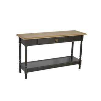 Robin des Bois Consola 1 caj&oacute;n bandeja de roble negra