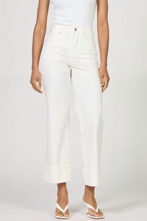 Dear John Denim Holly Cuffed Denim Jeans In Egret