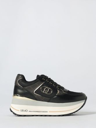 Liu Jo Sneakers Platform Liu Jo in pelle e cotone spalmato con stampa logo