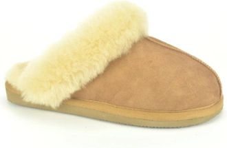 Shepherd Camel VG. + Wol - Dames - Pantoffels - Bruin - 37 EU - Wol - Schoenen