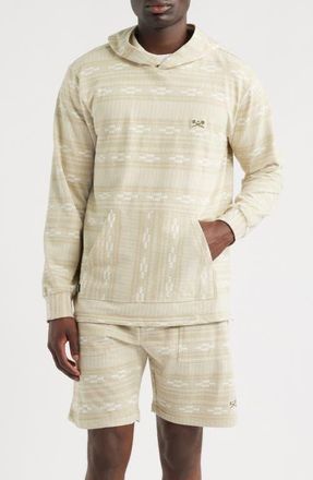 Dark Seas Ginther Brushed Cotton Hoodie in Moss/White at Nordstrom, Size Xx-Large