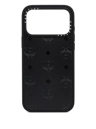 MCM x Casetify monogram-pattern iPhone 17 Pro Max case - Black
