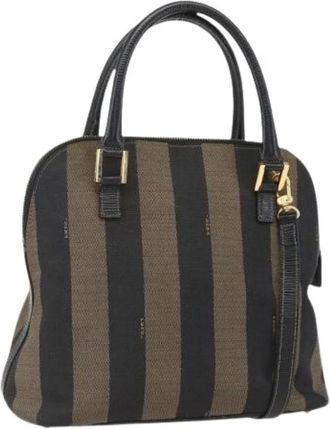 Fendi Pre-owned Handbags, female, Multicolor, Size: ONE SIZE Pre-owned Canvas Handbag