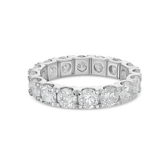 Diana M. Jewels 14kt white gold 1.00 cts round lab grown diamond eternity band in U-prong setting